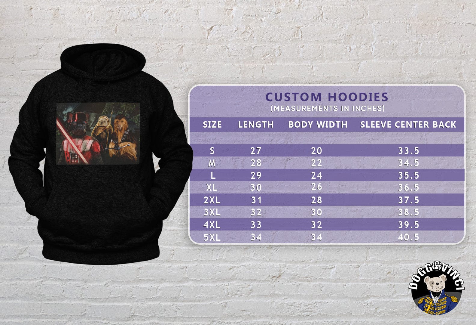 &#39;Star Woofers&#39; Personalized 3 Pet Hoody