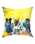 'San Diego Doggos' Personalized 3 Pet Throw Pillow