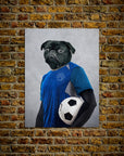 'The Soccer Player' Personalized Pet Mini Portrait