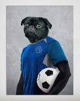 'The Soccer Player' Personalized Pet Mini Portrait