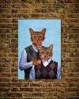 Step Kitties Personalized 2 Pet Mini Portrait