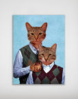 Step Kitties Personalized 2 Pet Mini Portrait