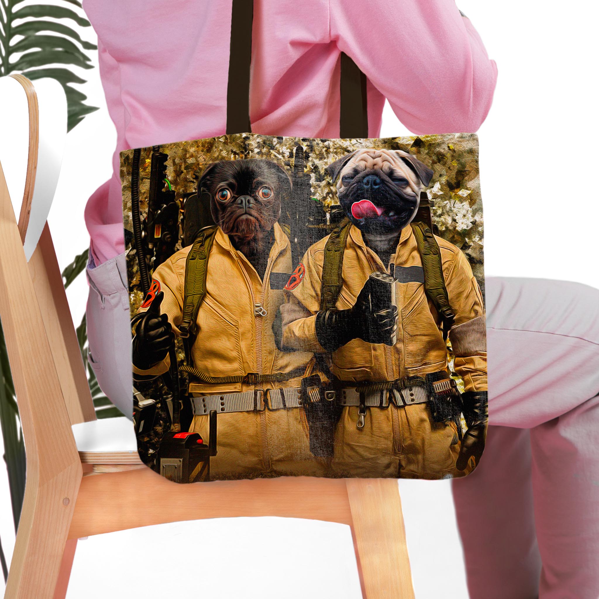 &#39;Dogbusters&#39; Personalized 2 Pet Tote Bag