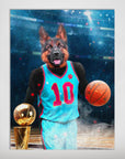 'The Basketball Player' Personalized Pet Mini Portrait