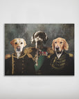 'The Brigade' Personalized 3 Pet Mini Portrait