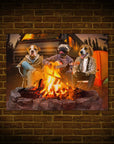 'The Campers' Personalized 3 Pet Mini Portrait