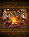 'The Campers' Personalized 4 Pet Mini Portrait