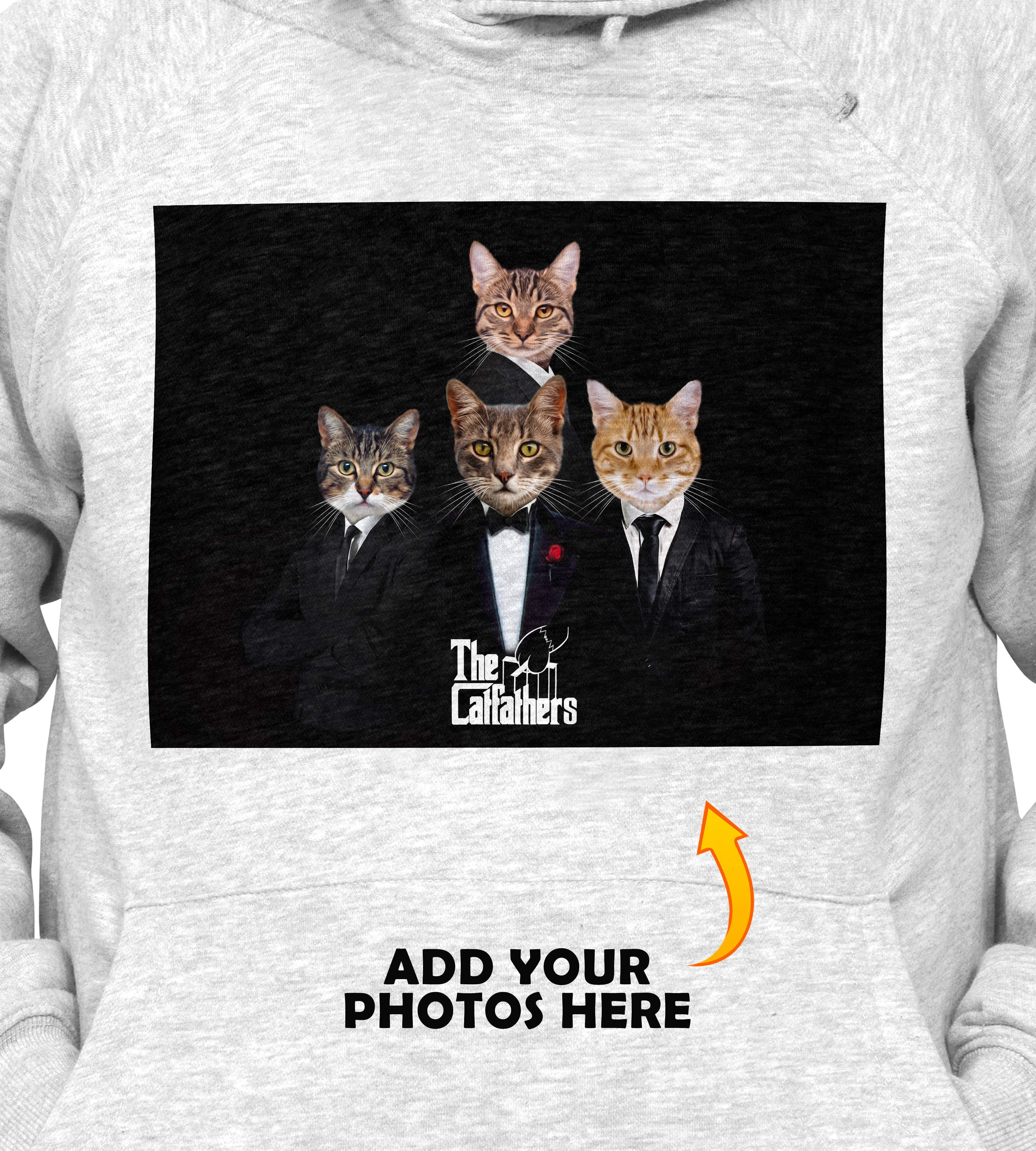 &#39;The Catfathers&#39; Personalized 4 Pet Hoody