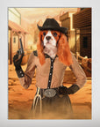 'The Cowgirl' Personalized Pet Mini Portrait