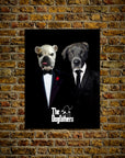 'The Dogfathers' Personalized 2 Pet Mini Portrait