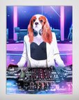 'The Female DJ' Personalized Pet Mini Portrait