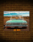 'The Lowrider' Personalized Pet Mini Portrait