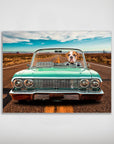 'The Lowrider' Personalized Pet Mini Portrait