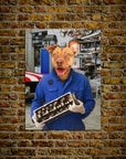 'The Mechanic' Personalized Pet Mini Portrait