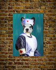 'The Nurse' Personalized Dog Mini Portrait