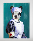 'The Nurse' Personalized Dog Mini Portrait