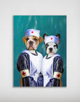 'The Nurses' Personalized 2 Pet Mini Portrait