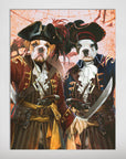 'The Pirates' Personalized 2 Pet Mini Portrait