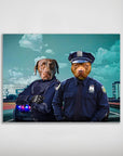 'The Police Officers' Personalized 2 Pet Mini Portrait