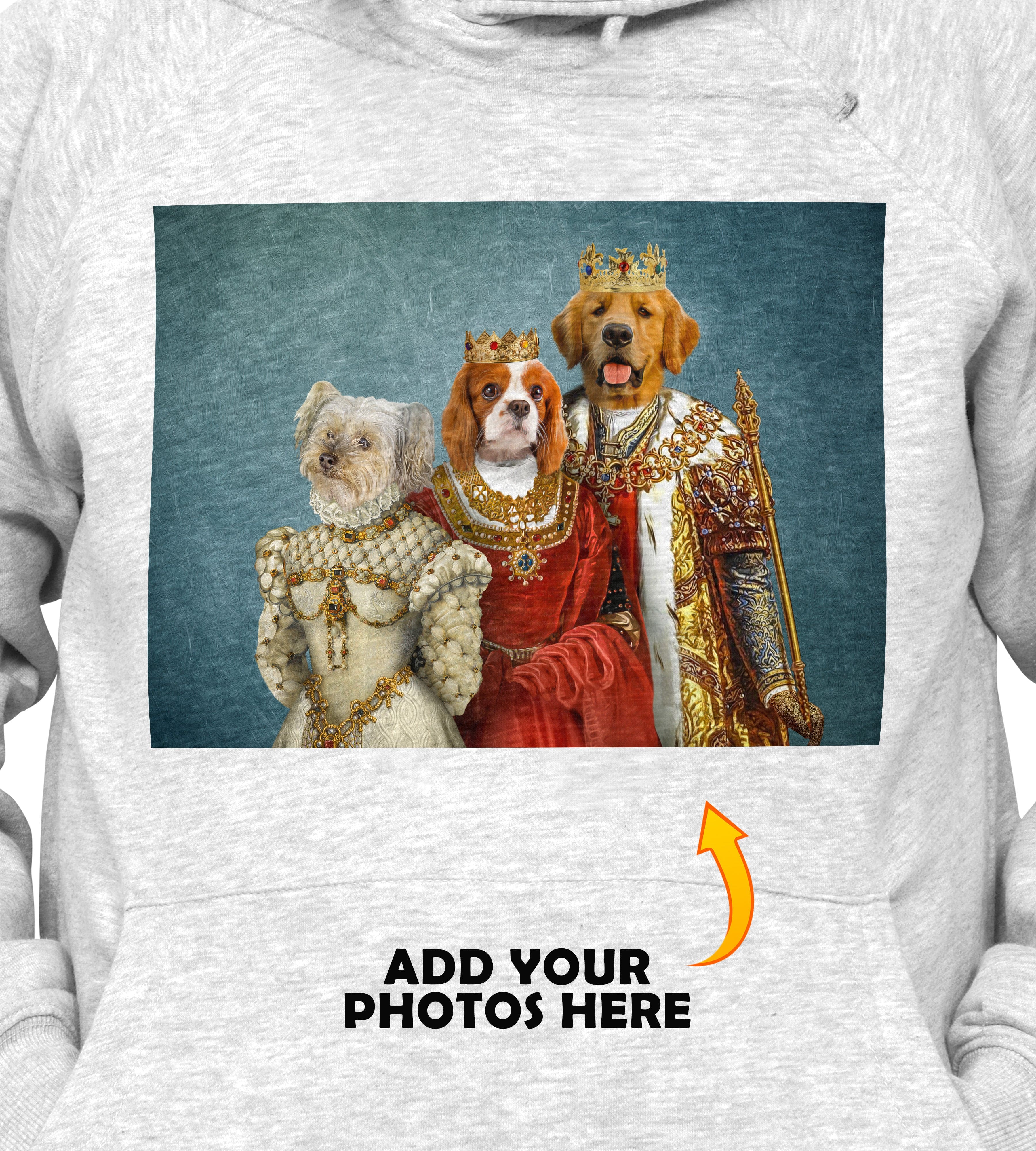 &#39;The Royal Family&#39; Personalized 3 Pet Hoody