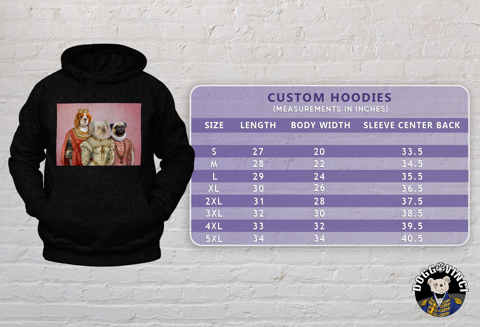 &#39;The Royal Ladies&#39; Personalized 3 Pet Hoody