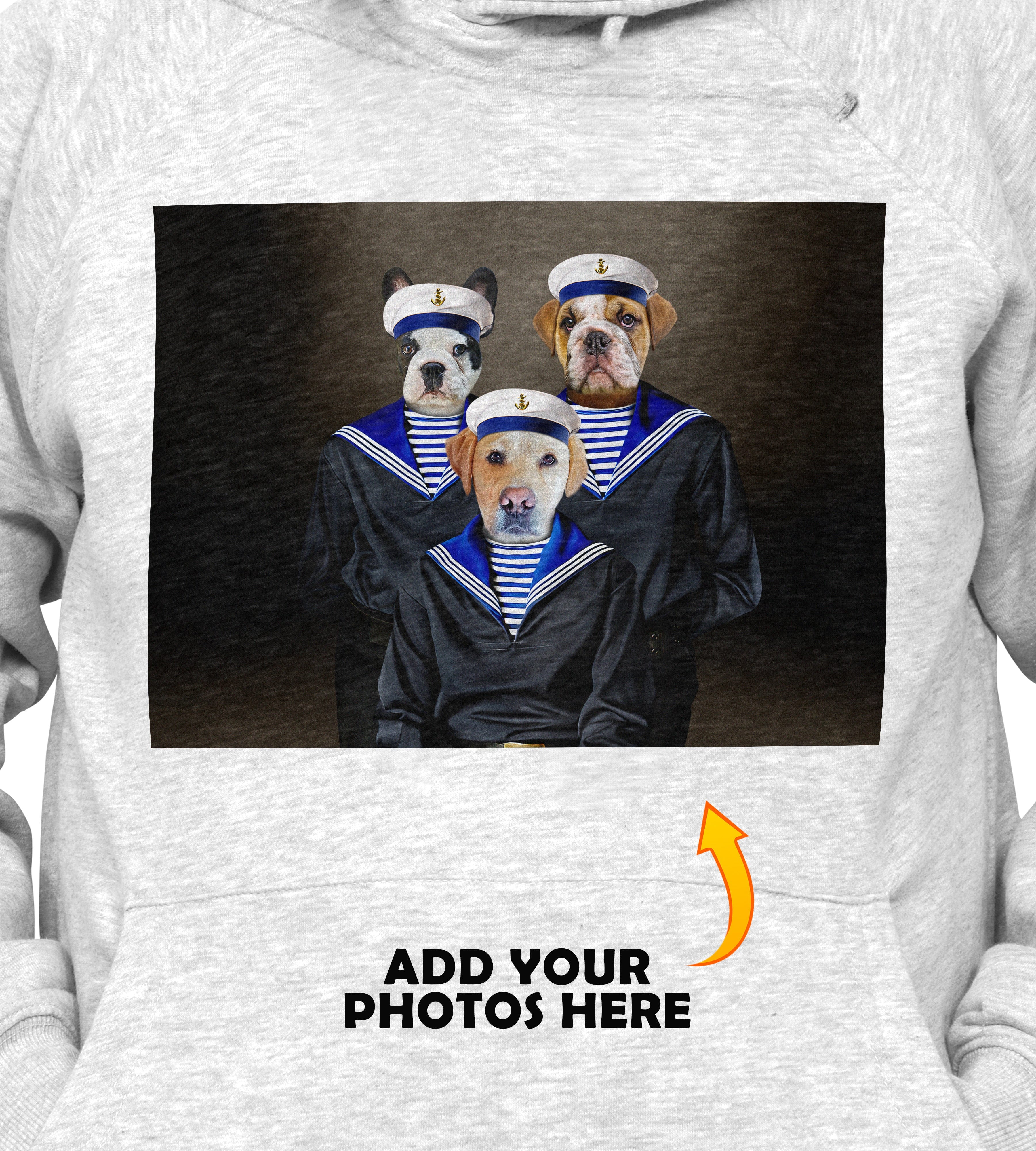 &#39;The Sailors&#39; Personalized 3 Pet Hoody
