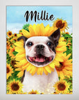 'The Sunflower' Personalized Pet Mini Portrait