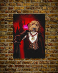 'The Vampire' Personalized Pet Mini Portrait