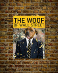 'The Woof of Wall Street' Personalized Pet Mini Portrait