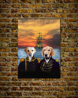 The Explorers: Personalized 2 Pet Mini Portrait