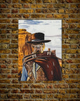 'The Good the Bad and the Furry' Personalized Pet Mini Portrait