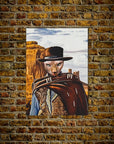 'The Good the Bad and the Furry' Personalized Pet Mini Portrait