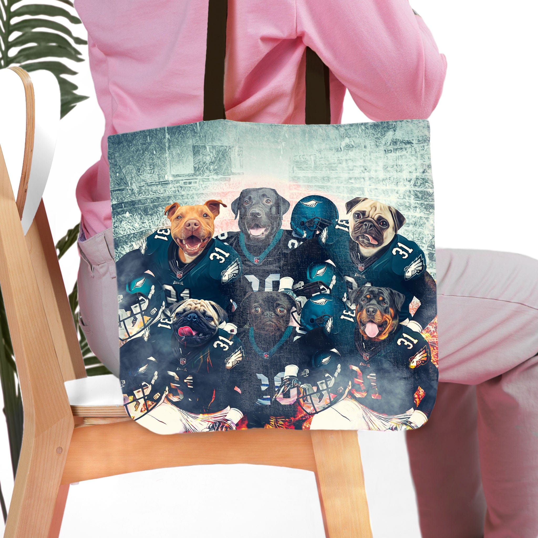 &#39;Philadelphia Doggos&#39; Personalized 6 Pet Tote Bag