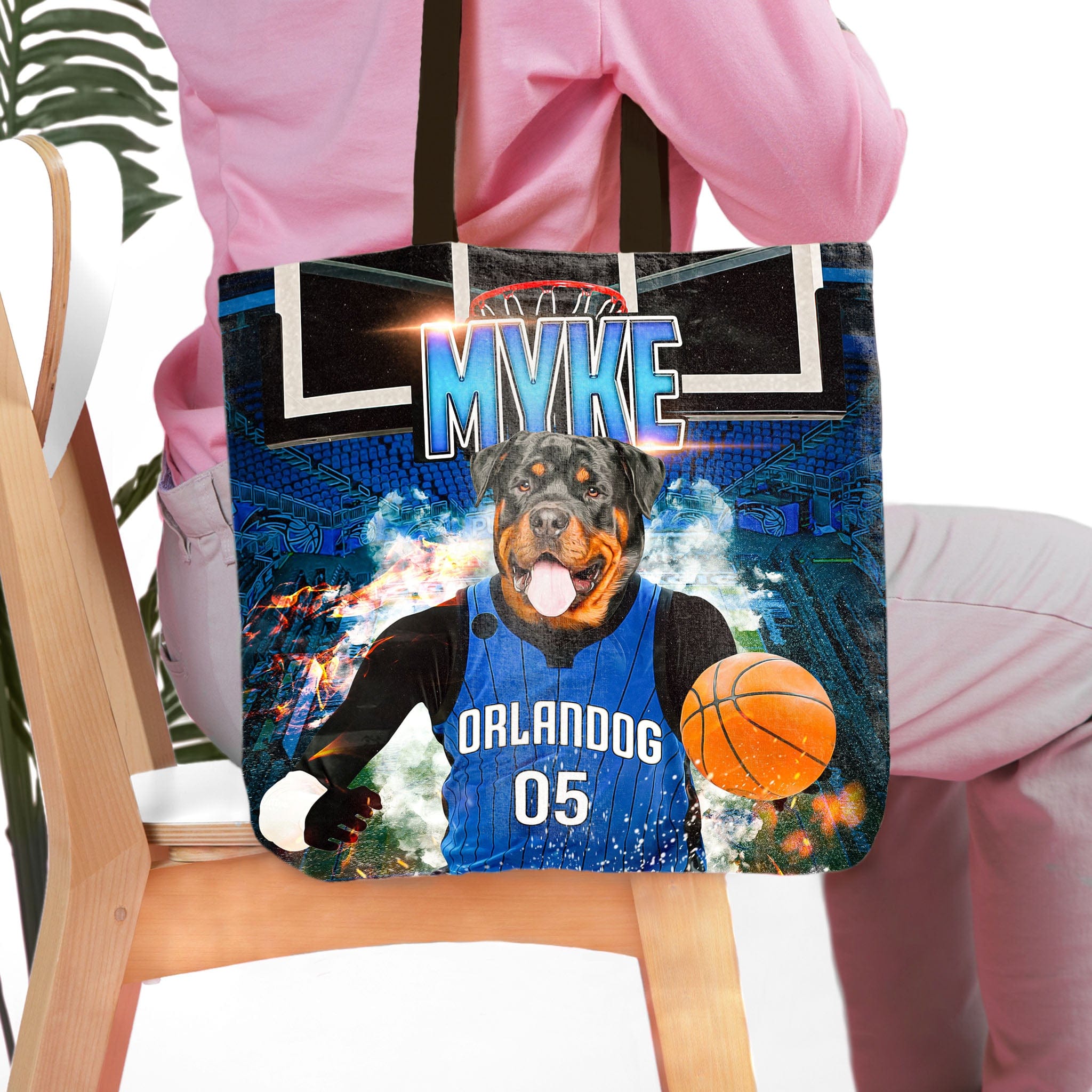 &#39;Orlandog Magic&#39; Personalized Tote Bag