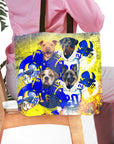 'Los Angeles Doggos' Personalized 4 Pet Tote Bag