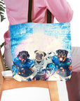 'Detroit Doggos' Personalized 3 Pet Tote Bag