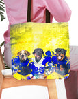 'Los Angeles Doggos' Personalized 3 Pet Tote Bag