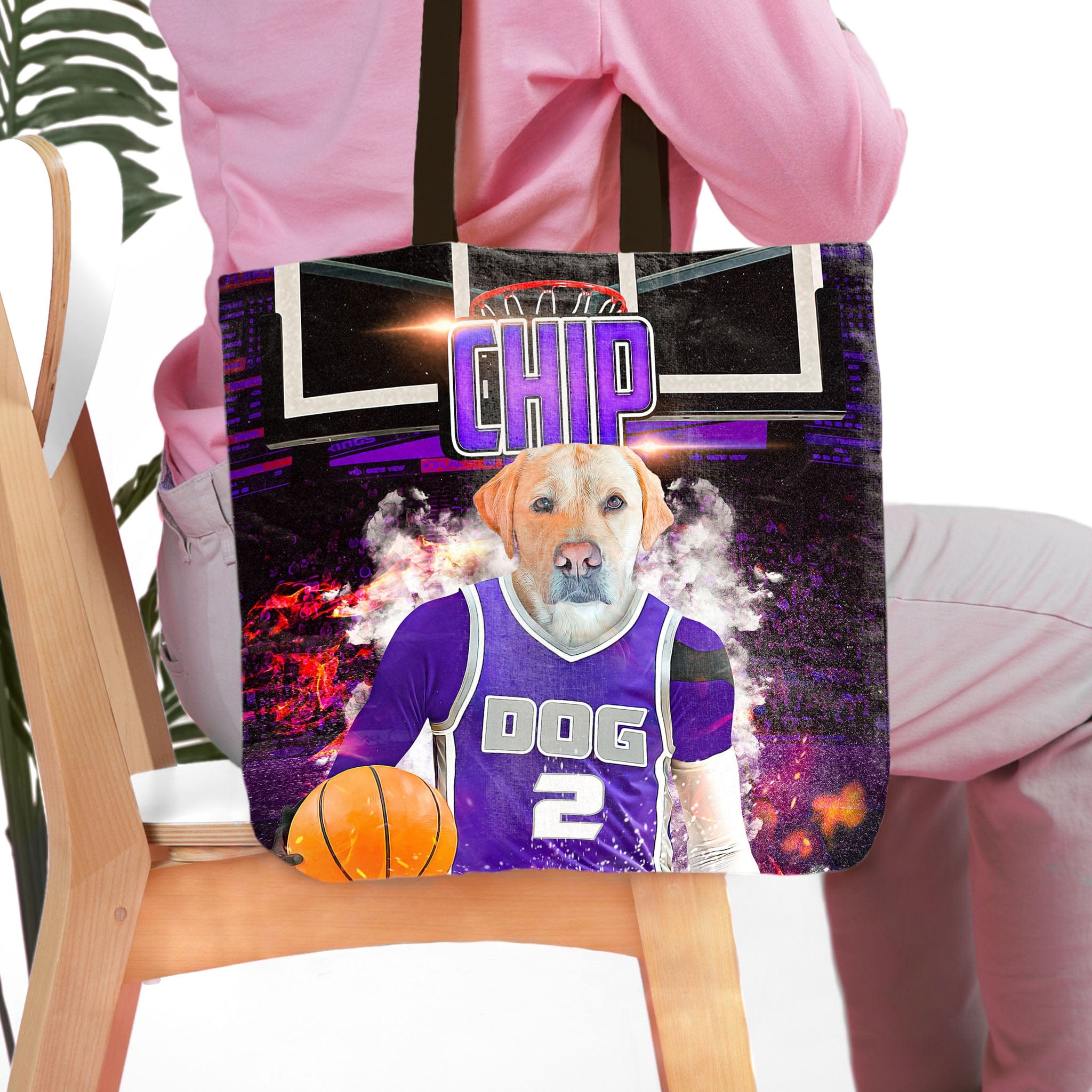 &#39;Sacramento Kings Doggos&#39; Personalized Tote Bag