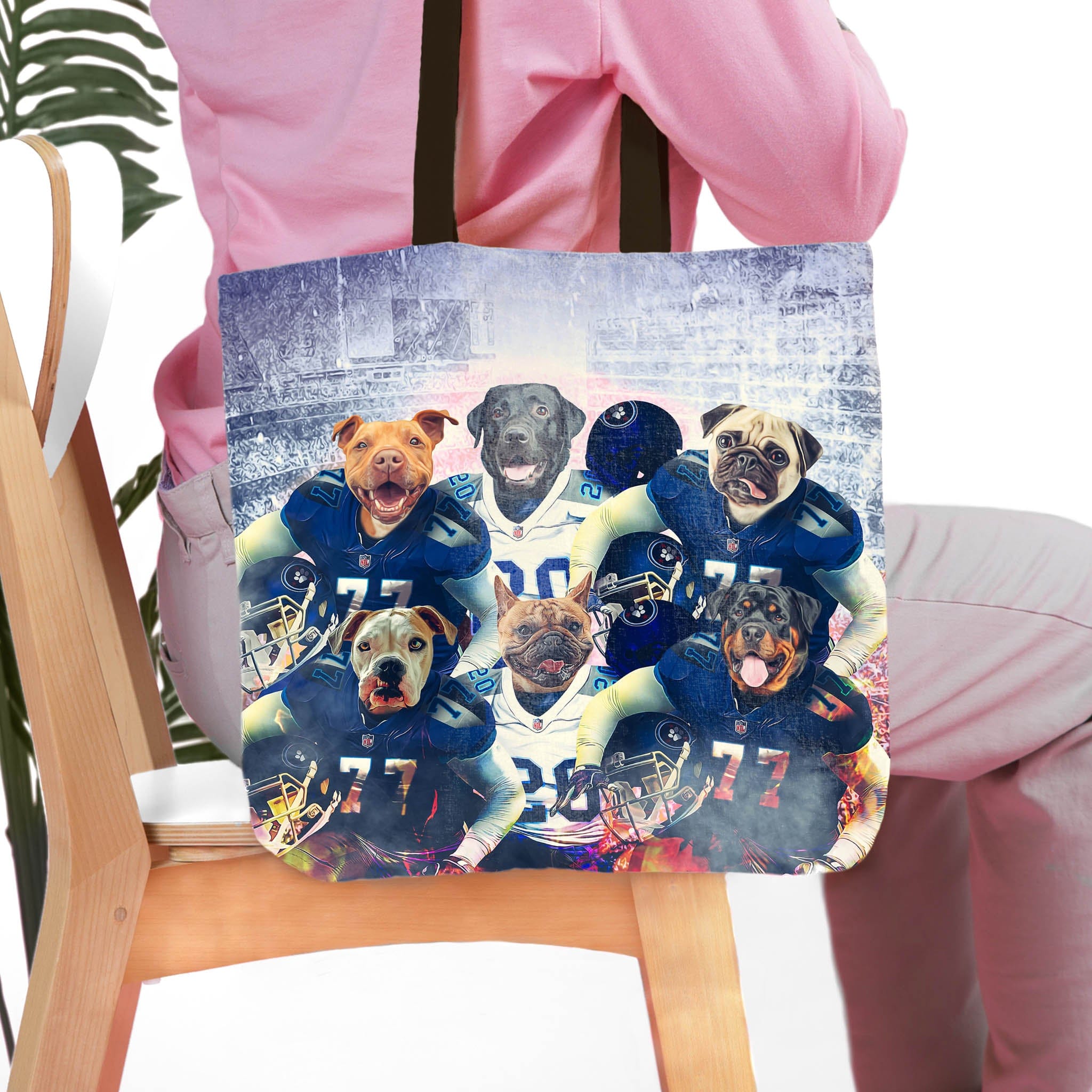 &#39;Tennessee Doggos&#39; Personalized 6 Pet Tote Bag