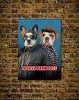 'Trailer Park Dogs 2' Personalized 2 Pet Mini Portrait