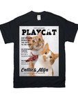 'Playcat' Personalized 2 Pet T-Shirt