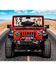 'The Yeep Cruisers' Personalized 2 Pet Mini Portrait