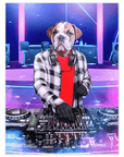 'The Male DJ' Personalized Pet Mini Portrait