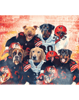 'Cleveland Doggos' Personalized 5 Pet Standing Canvas