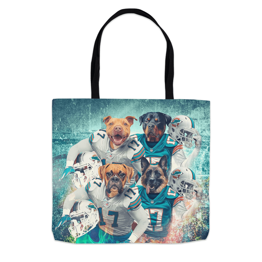 &#39;Miami Doggos&#39; Personalized 4 Pet Tote Bag