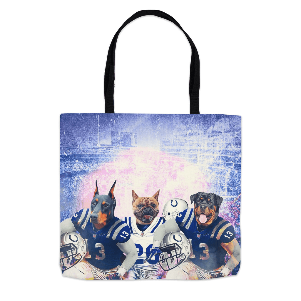 &#39;Indianapolis Doggos&#39; Personalized 3 Pet Tote Bag