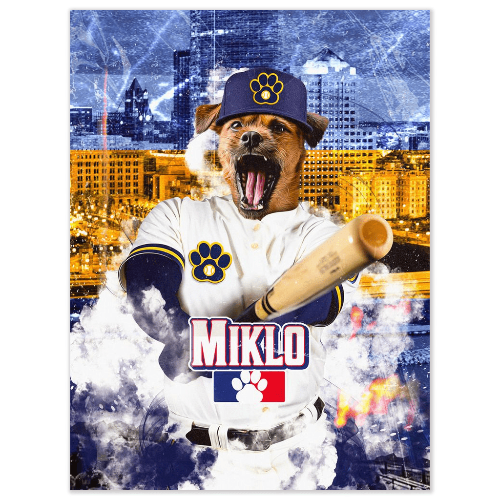 &#39;Milwaukee Brewdoggos&#39; Personalized Pet Poster