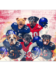 'New York Doggos' Personalized 5 Pet Poster