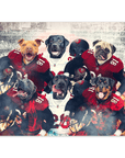 Póster Personalizado para 6 mascotas 'Tampa Bay Doggos'