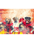 'San Francisco 40Doggos' Personalized 3 Pet Standing Canvas